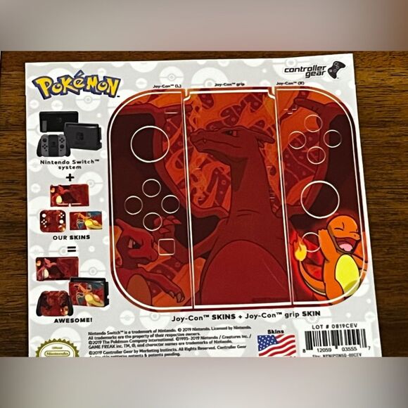 Pokemon Themed Skin Set For Nintendo Switch - Picture 5 of 6
